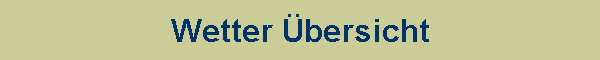 Wetter bersicht
